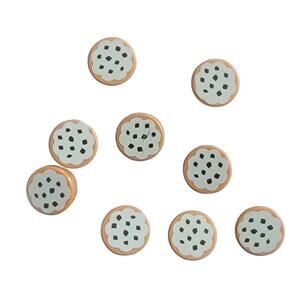 LEGO Cookie w/ Sprinkles 1x1 Round Tile Lot 9 Pc 98138pb014 Decorated Parts Toys